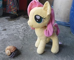 Size: 2861x2296 | Tagged: safe, artist:count oxymagomedov sear, derpibooru import, fluttershy, pegasus, pony, g4, female, irl, photo, plushie, solo