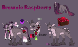 Size: 3239x1979 | Tagged: safe, artist:malinraf1615, derpibooru import, oc, oc:brownie raspberry, pony, unicorn, horn, male, offspring, parent:party favor, parent:sugar belle, parents:partybelle, solo, stallion