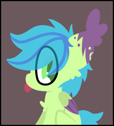 Size: 4000x4400 | Tagged: safe, artist:moonydusk, derpibooru import, oc, oc only, oc:emerald sprint, pegasus, pony, eye clipping through hair, green eyes, male, simple background, solo, stallion, wings