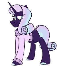 Size: 600x700 | Tagged: safe, artist:fuckomcfuck, derpibooru import, oc, oc only, oc:celestial dusk, pony, unicorn, clothes, horn, parent:princess celestia, parent:rarity, simple background, solo, sweater, transparent background