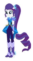 Size: 172x315 | Tagged: safe, derpibooru import, rarity, human, equestria girls, g4, alternate clothes, boots, crystal guardian, female, high heel boots, ponied up, shoes, simple background, solo, white background