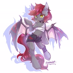 Size: 2048x2048 | Tagged: safe, artist:qamar, derpibooru import, oc, oc:swaybat, bat pony