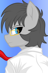 Size: 1000x1500 | Tagged: safe, ai content, artist:rugalack moonstar, derpibooru import, machine learning assisted, machine learning generated, oc, oc only, oc:dr.chemical, earth pony, pony, glasses, white coat