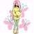 Size: 2048x2048 | Tagged: safe, artist:elizapregs, derpibooru import, fluttershy, human, clothes, cutie mark background, female, hand on belly, humanized, nervous, preggoshy, pregnant, solo, sweater, sweatershy