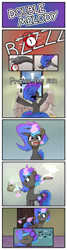 Size: 1200x4500 | Tagged: safe, artist:la hum, derpibooru import, oc, oc:lovely tune, pony, comic:double melody, alarm clock, clock, comic, praise the sun, waking up