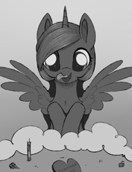 Size: 1516x1987 | Tagged: safe, artist:dusthiel, derpibooru import, princess luna, alicorn, pony, novembrush, solo