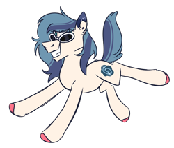 Size: 700x600 | Tagged: safe, artist:fuckomcfuck, derpibooru import, oc, oc only, oc:vortex, earth pony, pony, ear markings, ear piercing, earring, jewelry, piercing, simple background, solo, sunglasses, transparent background