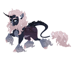 Size: 4200x3300 | Tagged: safe, artist:gigason, derpibooru import, oc, oc only, oc:silver trail, classical unicorn, pony, unicorn, adoptable, blank flank, blonde, blonde mane, blonde tail, blue eyes, blue pupils, body freckles, butt freckles, chin fluff, cloven hooves, coat markings, colored, colored eyebrows, colored hooves, colored horn, colored pinnae, colored pupils, countershading, cream mane, cream tail, curved horn, dappled, ear fluff, ears, eyebrows, facial markings, female, female oc, fetlock tuft, flat colors, freckles, gradient hooves, gradient mane, gradient tail, gray coat, gray eyes, gray pupils, high res, hooves, horn, leonine tail, long feather, long mane, long tail, looking back, mare, mare oc, obtrusive watermark, offspring, pale belly, parent:oc:elegant evergreen, parent:oc:star spot, parents:oc x oc, raised eyebrow, raised hoof, raised leg, shaggy mane, simple background, smiling, snip (coat marking), solo, sparkles, sparkly mane, sparkly tail, standing, standing on one leg, star (coat marking), striped horn, tail, tail freckles, tail markings, three quarter view, transparent background, unicorn horn, unicorn oc, unshorn fetlocks, watermark