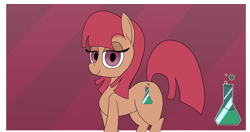 Size: 4096x2160 | Tagged: safe, artist:suryfromheaven, derpibooru import, oc, oc:ludmila serenity, earth pony, pony, backstory, backstory in description, beaker, chemistry, crossed legs, female, looking at you, mare, solo