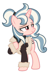 Size: 2812x3981 | Tagged: safe, artist:return 0, derpibooru import, oc, oc only, oc:vivi poff, unicorn, g4, clothes, horn, jacket, show accurate, solo, sweater