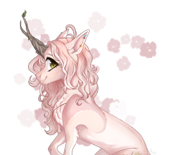 Size: 8808x7999 | Tagged: safe, artist:paliona, derpibooru import, oc, oc:hazel (doekitty), pony, unicorn, absurd resolution, female, horn, mare, simple background, solo, transparent background, wood horn