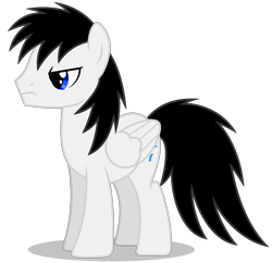 Size: 4787x4643 | Tagged: safe, artist:creedyboy124, derpibooru import, oc, oc only, oc:shane park, pegasus, pony, angry, male, pegasus oc, simple background, stallion, stallion oc, wings