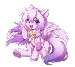 Size: 2546x2296 | Tagged: safe, artist:gale spark, derpibooru import, oc, oc only, oc:kamina morna, pegasus, pony, frog (hoof), hoofbutt, open mouth, open smile, simple background, smiling, solo, transparent background, underhoof, wings