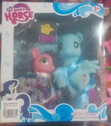 Size: 2592x2935 | Tagged: safe, derpibooru import, rarity, pegasus, unicorn, bootleg, female, horn, my happy horse, photo, toy