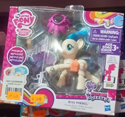 Size: 1803x1690 | Tagged: safe, derpibooru import, coco pommel, earth pony, pony, g4, ages 3+, bag, barcode, choking hazard, explore equestria, female, irl, mare, photo, saddle bag, toy