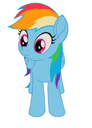 Size: 433x600 | Tagged: artist needed, safe, derpibooru import, rainbow dash, pegasus, pony, g4, cute, dashabetes, female, feminism, mare, movie accurate, rainbow dash is best pony, rainbow sass, simple background, solo, trace, transparent background