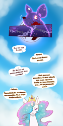 Size: 1600x3200 | Tagged: safe, artist:cold-blooded-twilight, derpibooru import, edit, princess celestia, comic:cold storm (ru), g4, comic, explicit source, moon, stars, translation