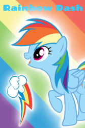 Size: 640x960 | Tagged: safe, artist:noi kincade, derpibooru import, rainbow dash, pegasus, pony, g4, cutie mark, female, mare, rainbow, solo, wallpaper