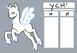 Size: 4173x2900 | Tagged: safe, artist:starfynch, derpibooru import, oc, alicorn, bat pony, changedling, changeling, earth pony, hybrid, pegasus, pony, unicorn, commission, female, fluffy, horn, male, mare, prancing, reference sheet, spread wings, stallion, wings, your character here