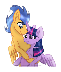 Size: 600x700 | Tagged: safe, artist:bluerosearrow, derpibooru import, flash sentry, twilight sparkle, twilight sparkle (alicorn), alicorn, pegasus, pony, g4, female, flashlight, male, mare, preglight sparkle, pregnant, shipping, simple background, stallion, straight, transparent background