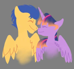 Size: 413x382 | Tagged: safe, artist:labrony12, derpibooru import, flash sentry, twilight sparkle, twilight sparkle (alicorn), alicorn, pegasus, pony, g4, female, flashlight, male, mare, shipping, stallion, straight