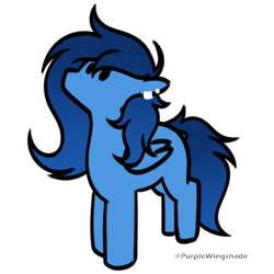 Size: 3000x3000 | Tagged: safe, artist:purple wingshade, derpibooru import, oc, oc only, oc:azure, pegasus, pony, solo