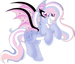 Size: 3424x2924 | Tagged: safe, artist:tkn297, derpibooru import, oc, bat pony, pony, female, mare, simple background, solo, transparent background