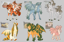 Size: 3000x2000 | Tagged: safe, artist:arexstar, derpibooru import, oc, oc only, alicorn, bat pony, bat pony alicorn, hybrid, pegabat, pony, adoptable, bat pony oc, bat wings, horn, pumpkin, wings