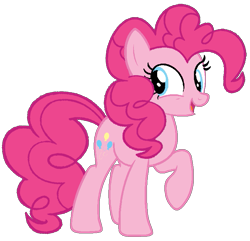 Size: 781x754 | Tagged: safe, artist:noi kincade, derpibooru import, pinkie pie, earth pony, pony, g4, female, mare, raised hoof, raised leg, simple background, solo, transparent background, vector