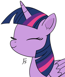 Size: 2417x2894 | Tagged: safe, artist:frownfactory, derpibooru import, twilight sparkle, twilight sparkle (alicorn), alicorn, pony, g4, eyes closed, simple background, solo, transparent background