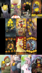 Size: 796x1372 | Tagged: safe, artist:gashiboka, derpibooru import, oc, oc only, diamond dog, everfree tarot, female, male, minor arcana