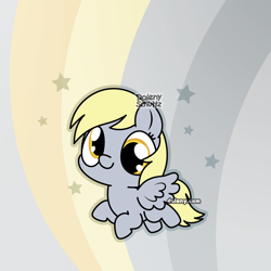 Size: 1000x1000 | Tagged: safe, artist:daieny, derpibooru import, derpy hooves, pony, g4, chibi, cute, derpabetes