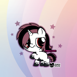 Size: 1000x1000 | Tagged: safe, artist:daieny, derpibooru import, oc, pony, unicorn, cute, horn, ponysona