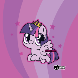 Size: 1000x1000 | Tagged: safe, artist:daieny, derpibooru import, twilight sparkle, twilight sparkle (alicorn), alicorn, g4, chibi, cute, twiabetes