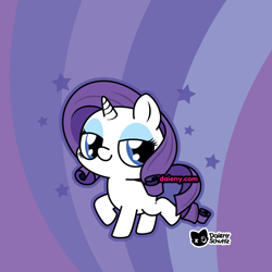 Size: 1000x1000 | Tagged: safe, artist:daieny, derpibooru import, rarity, pony, unicorn, g4, chibi, cute, horn, raribetes