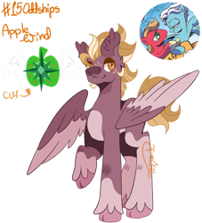 Size: 1280x1409 | Tagged: safe, artist:terralilith, derpibooru import, idw, big macintosh, fleetfoot, oc, oc:applewind, earth pony, pegasus, pony, cloven hooves, coat markings, colored pinnae, colored wings, colored wingtips, ear fluff, ears, facial markings, female, friendship is magic #9, male, offspring, one wing out, pale belly, parent:big macintosh, parent:fleetfoot, parents:fleetmac, pegasus oc, raised hoof, raised leg, screencap reference, ship:fleetmac, shipping, simple background, snip (coat marking), socks (coat marking), solo, stallion, straight, traditional art, transparent background, unshorn fetlocks, wings