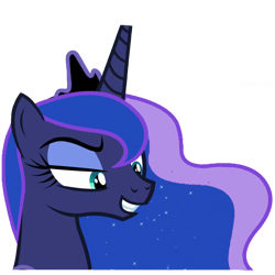 Size: 2048x2048 | Tagged: safe, artist:trrrebleee, derpibooru exclusive, derpibooru import, edit, edited screencap, screencap, princess luna, alicorn, pony, a royal problem, g4, background removed, female, looking at you, mare, my little pony: friendship is magic, not a vector, simple background, solo, transparent background