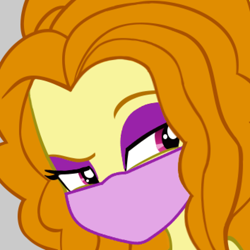 Size: 720x720 | Tagged: safe, derpibooru import, editor:brokenadam, adagio dazzle, equestria girls, g4, coronavirus, covid-19, eyeshadow, eyeshadow edit, face mask, makeup, mask, purple eyeshadow