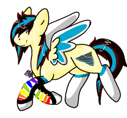 Size: 578x537 | Tagged: safe, artist:softfur, derpibooru import, oc, oc only, pegasus, pony, 2012, full body, pegasus oc, simple background, smiling, solo, white background