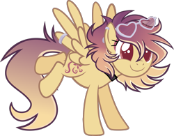 Size: 2025x1580 | Tagged: safe, artist:dashiesparkle edit, artist:tkn297, derpibooru import, oc, oc:sunrise skies, pegasus, pony, base used, female, mare, simple background, solo, sunglasses, transparent background