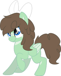 Size: 1973x2437 | Tagged: safe, artist:lavender-bases, artist:tkn297, derpibooru import, oc, pegasus, pony, base used, bow, female, hair bow, mare, simple background, solo, transparent background