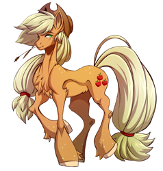 Size: 2741x2885 | Tagged: safe, artist:1an1, derpibooru import, applejack, earth pony, pony, simple background, solo, white background