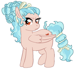 Size: 768x726 | Tagged: safe, artist:reeseisinsane, derpibooru import, cozy glow, pegasus, pony, g4, adult, adult cozy glow, bow, chubby, cozy glow is not amused, curly hair, curly mane, curly tail, headcanon in the description, messy mane, older, older cozy glow, simple background, story included, tail, tail bow, transparent background, unamused