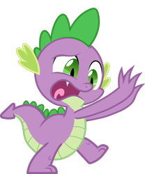 Size: 1600x1923 | Tagged: safe, anonymous artist, derpibooru import, spike, dragon, g4, 2024, anonymous editor, male, open mouth, simple background, solo, solo male, transparent background