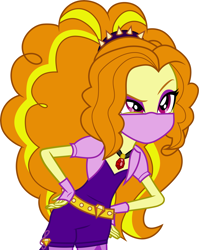 Size: 3001x3775 | Tagged: safe, artist:cloudy glow, derpibooru import, editor:brokenadam, adagio dazzle, equestria girls, g4, rainbow rocks, clothes, coronavirus, covid-19, eyeshadow, eyeshadow edit, face mask, female, fingerless gloves, gem, gloves, high res, jewelry, makeup, mask, pendant, purple eyeshadow, simple background, siren gem, smiling, solo, vector, white background