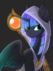 Size: 2880x3840 | Tagged: safe, artist:shutterglisten, derpibooru import, princess luna, alicorn, gameloft, nightmare night, simple background