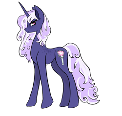 Size: 1936x1854 | Tagged: safe, artist:saurina wolf, derpibooru import, oc, oc only, oc:gloaming sheen, pony, unicorn, concave belly, female, horn, long mane, long tail, looking at you, looking sideways, mare, simple background, slender, solo, standing, tail, tall, thin, transparent background, unicorn oc