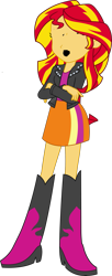 Size: 1159x2852 | Tagged: artist needed, source needed, safe, derpibooru import, edit, sunset shimmer, equestria girls, g4, 1000 hours in ms paint, crossed arms, knocked out, simple background, solo, transparent background