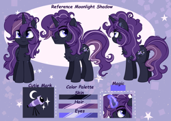 Size: 3159x2233 | Tagged: safe, artist:2pandita, derpibooru import, oc, oc:moonlight shadow, alicorn, pony, male, reference sheet, solo, stallion