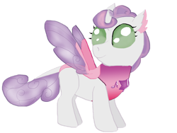 Size: 1280x961 | Tagged: safe, artist:liepardmon555, derpibooru import, sweetie belle, changedling, changeling, g4, changedlingified, changelingified, cute, diasweetes, female, palindrome get, simple background, solo, species swap, transparent background, vector